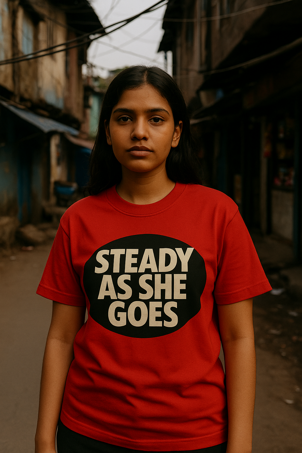 Steady Tee – Fire Red
