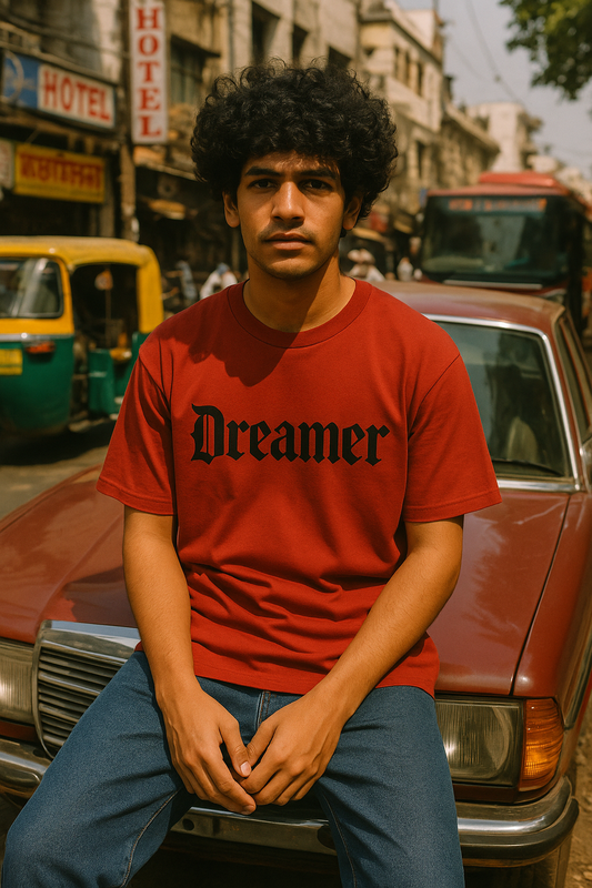 Dreamer Tee – Crimson Grit